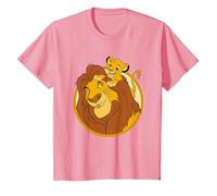 The Lion King Mufasa And Simba Camiseta, Niños, Rosado, 2 años
