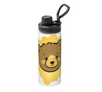 The Little Bear in The Gold Powder - Botella de agua aislada a granel, de acero inoxidable con tapa, para adultos, ideal para uso diario y actividades al aire libre