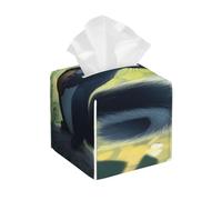 The Little Black Squirrel - Funda cuadrada de piel sintética para caja de pañuelos, organizador de papel para cocina, baño, dormitorio, tocador, mesitas de noche