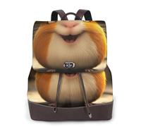 The Little Brown Mouse - Mochila de viaje de moda para mujer, mochila casual, mochila de cuero estampada para mujer para el trabajo