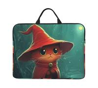 The Little Cat In The Red Hat - Funda acolchada para portátil de 14 pulgadas con asa para hombre y mujer
