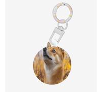 The Little Dog Gazing at The Sky - Etiqueta redonda para mascotas, material acrílico duradero, ideal para perros pequeños a grandes