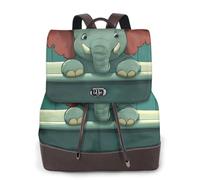 The little elephant in the bathtub - Mochila de viaje para mujer, mochila casual, mochila de cuero estampada para mujer para el trabajo