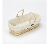 The Little Green Sheep Cesta De Moisés Y Colchón De Punto Natural, Lino, color Lino