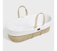 The Little Green Sheep, Colchón de Tejido Natural para moisés, Color Blanco