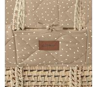 The Little Green Sheep Forro Acolchado de Repuesto para Cesta de moisés, Estampado de arroz con trufa