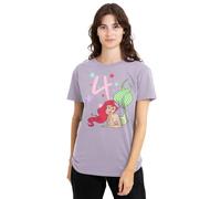 The Little Mermaid Ariel 4th Birthday Ladies T Shirt, Lavendar Camiseta, Lavanda, XXL para Mujer