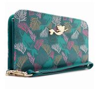 The Little Mermaid Ariel Nadando en Coral Cartera Clutch para Teléfono, Bolsillo para Monedas & Tarjetero, Verde