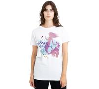 The Little Mermaid Disney Ocean of Dreams with Ariel Camiseta de Mujer, Blanco, XL