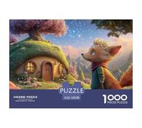 The Little Prince and His Fox 1000 Pcs Cartón Rompecabezas Lovely Puppy Imposible, Difícil Juego Creativo Puzzle para Adultos Y Niños 52x38cm/1000pcs