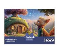 The Little Prince and His Fox 1000 Pcs Cartón Rompecabezas Lovely Puppy Imposible, Difícil Juego Creativo Puzzle Juego De Desafío Difícil 38x26cm/1000pcs