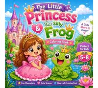 The Little Princess & The Silly Frog Coloring Book for Kids Ages 5-8 Cute Fairy Tale Adventure | Easy & Fun Coloring Pages with Bold Lines: A Magical ... Simple, Big Designs Perfect for Beginners