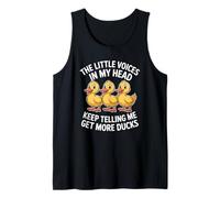 The Little Voices In My Head Keep Telling Me Get More Ducks Camiseta sin Mangas