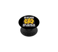The Little Voices In My Head Keep Telling Me Get More Ducks PopSockets PopGrip Adhesivo