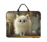 The Little White Cat - Funda de transporte para portátil de 14 pulgadas, funda acolchada para laptop de 14 pulgadas, para mujeres y hombres