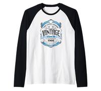 The Living Legend Born In 1966 Classic Vintage 60th Birthday Camiseta Manga Raglan