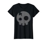 The Living Tombstone Motion Blur Skull Camiseta, Mujer, Negro, XS
