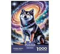 The Lobo Cub with A Touch of Shibainu Puzzle Imposible,desafío para Adultos Animaleses Juego EduGatoivo 1000 Piezas Obra De Arte De Juego De para Adultos Y Niños A Partir De 12 Años 70x50cm/1000pcs