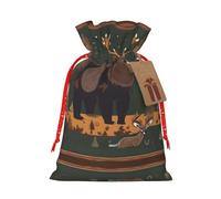 The Lodge Bear - Bolsas de regalo con estampado de ciervos de varios tamaños, bolsas de regalo para celebraciones, reutilizables para cumpleaños y eventos especiales