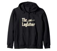 The Logfather - Leñador - Motosierra - Logger Woodsman Sudadera con Capucha