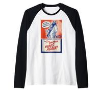 The Lone Ranger Hi-Yo Silver Adventure Poster Camiseta Manga Raglan
