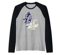The Lone Ranger Rides Again Silhouette Camiseta Manga Raglan