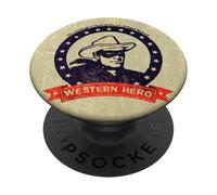 The Lone Ranger Western Hero Frame PopSockets PopGrip Adhesivo