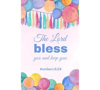 The Lord Bless You and Keep You Notebook - Christian Journal with Bible Verses on Every Page - 5.5x8.5 in, 100 Pages, Colorful Party Decoration Cover Design (Numbers 6:24)