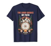 The Lord Guides My Path - Psalm 32:8 Christian Faith Camping Camiseta