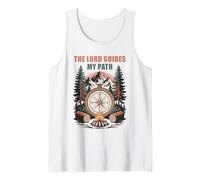 The Lord Guides My Path - Psalm 32:8 Christian Faith Camping Camiseta sin Mangas