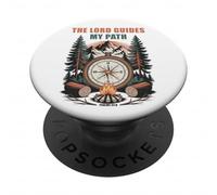 The Lord Guides My Path - Psalm 32:8 Christian Faith Camping PopSockets PopGrip Adhesivo
