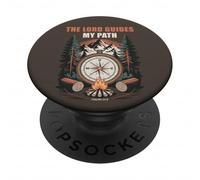 The Lord Guides My Path - Psalm 32:8 Christian Faith Camping PopSockets PopGrip Adhesivo