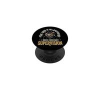 The Lord Is My Shepherd I Need Constant Supervision PopSockets PopGrip Adhesivo