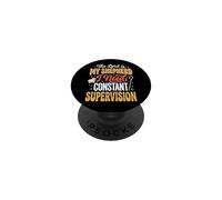 The Lord Is My Shepherd I Need Constant Supervision PopSockets PopGrip Adhesivo