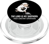 The Lord Is My Shepherd I Need Constant Supervision PopSockets PopGrip para MagSafe