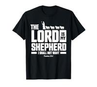The Lord Is My Shepherd Psalms 23:1 Scripture Christians Camiseta