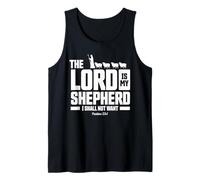 The Lord Is My Shepherd Psalms 23:1 Scripture Christians Camiseta sin Mangas