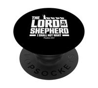 The Lord Is My Shepherd Psalms 23:1 Scripture Christians PopSockets PopGrip Adhesivo