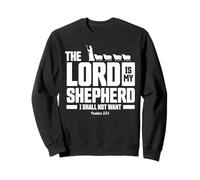 The Lord Is My Shepherd Psalms 23:1 Scripture Christians Sudadera