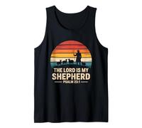 The Lord Is My Shepherd Salmo 23:1 Verso de la Biblia Cristiano Camiseta sin Mangas