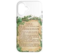 The Lord is My Shepherd Salmo 23 Leaf Art Design Religious Carcasa para iPhone 16