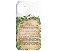 The Lord is My Shepherd Salmo 23 Leaf Art Design Religious Carcasa para iPhone 16 Plus