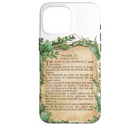 The Lord is My Shepherd Salmo 23 Leaf Art Design Religious Carcasa para iPhone 16 Pro MAX