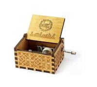 The Lord of the Rings Engraved Wooden Hand Crank Music Box