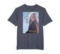 The Lord of The Rings Eowyn of Rohan Camiseta, Hombre Tallas Grandes, Azul Jaspeado, 4X Alto