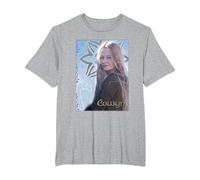 The Lord of The Rings Eowyn of Rohan Camiseta, Hombre Tallas Grandes, Gris Jaspeado, 6X Alto