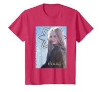 The Lord of The Rings Eowyn of Rohan Camiseta, Niños, Rojo Jaspeado, 8 años