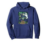 The Lord of The Rings Hero Group Sudadera con Capucha, Unisex para Adultos, Azul Marino, S