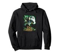 The Lord of The Rings Hero Group Sudadera con Capucha, Unisex para Adultos, Negro, M