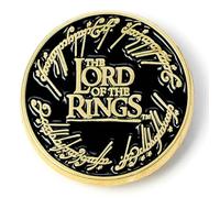 The Lord of The Rings Insignia de pin con logotipo, talla única, Zinc, negro, LRPB0004